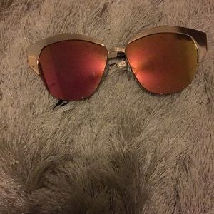 Pink and gold sunglasses